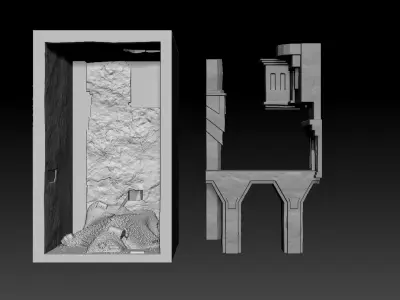 BookNook Lamp The Hobbit Erebor the Battle of Torrin and Smaug 3D print model