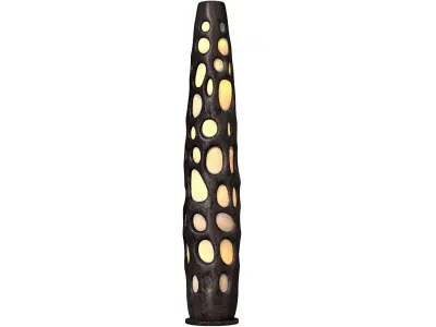 Modern designer floor lamp honeycomb Eco Sculptural Morel  3D model