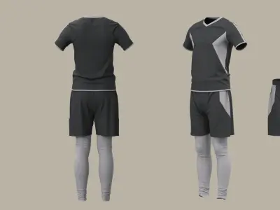 Male Sport Outfit Fitness Marvelous Designer 3D model