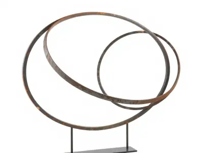 Modern Art Sculpture Model Pack Low-poly 3D model