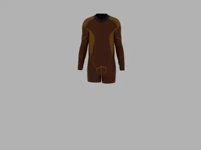 Sport Suit Low-poly 3D model 22