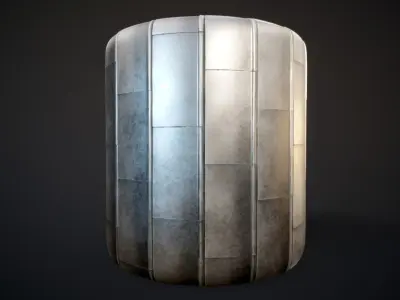 Seamless Metal roof PBR material Texture