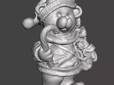 CHRISTMAS BEAR SCULPTURE STATUE ORNAMENT FIGURE MODEL 3D print model