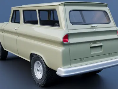 Chevrolet Suburban 1965  3D print model