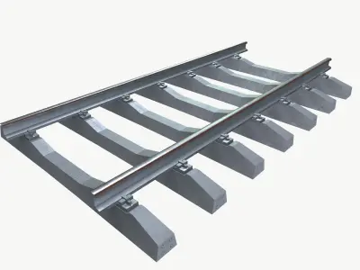 Railway Track 3D model