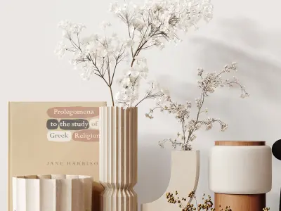 Decorative Set 244 Low-poly 3D model