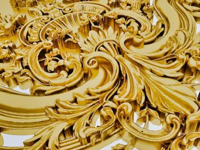 Decor ornament 3D model 02 3D model