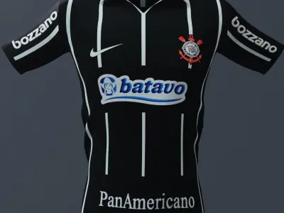 Uniforme de Futebol Paulista - Jersey Brazilian Soccer 3D model