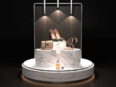 LuxExhibit Product Display Podium Low-poly 3D model