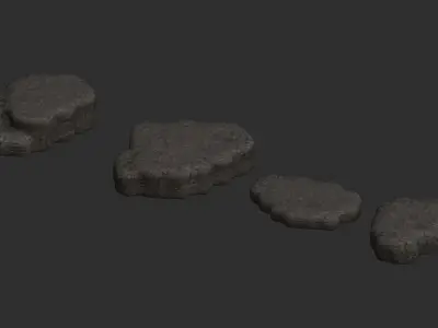 Cave Platform 2 - Base Free low-poly 3D model