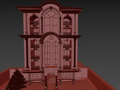 classic architecture 3D model