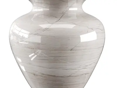 Vase decor Low-poly 3D model 7