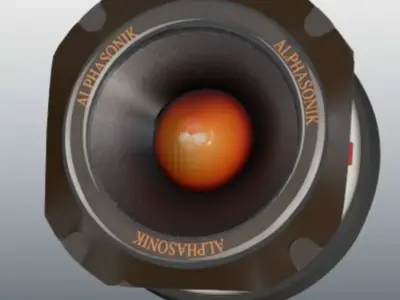 Alphasonik ABT22 Dynamis Series Tweeter - High Poly Free 3D model
