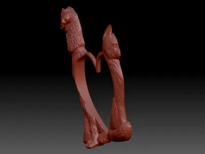 Dog and cat  3D print model