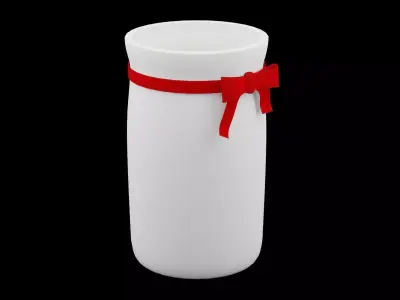 Christmas Candle Low-poly 3D model