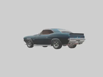 Classic Muscle Car model 3D model