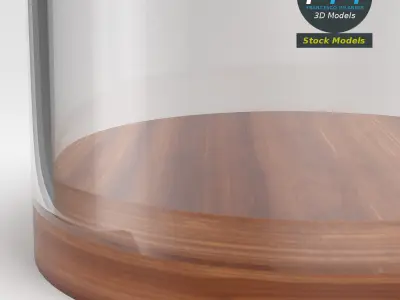 Glass dome with base 3D model