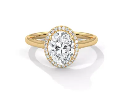 solitaire ring with detail images and 360 render videos 15 3D print model