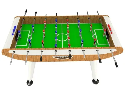 Foosball table 3D model