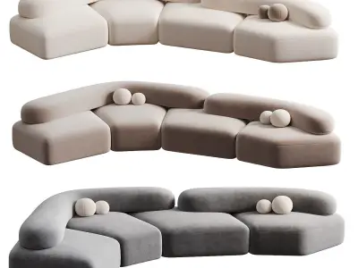 ON THE ROCKS MODULAR SOFA 3D model