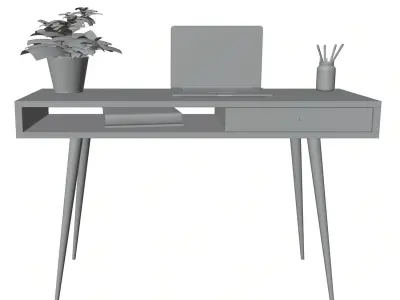 Decorative wooden table HG2 3D model