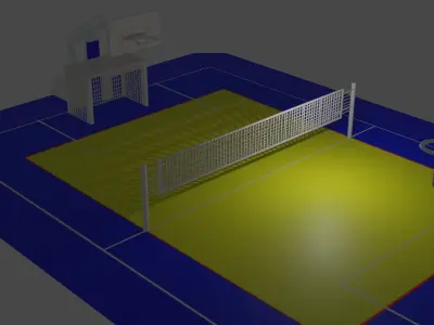 Sport Low-poly 3D model