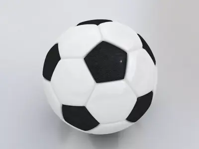 Football Low-poly 3D model