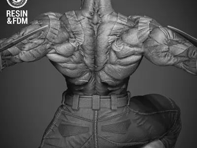 Wicked Marvel Drax Sculpture 3D print model