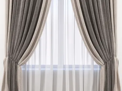 Set 76 Curtains 3D model