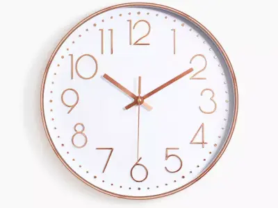 Simple silent wall clock 3D model