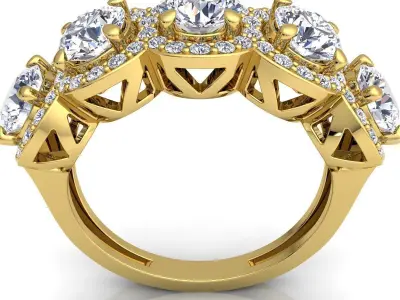 Diamond Ring 3d Model Print  3D print model