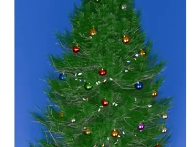 Christmas tree Low-poly 3D model