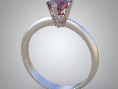 Diamond ring 0350 3D printable model Free 3D print model