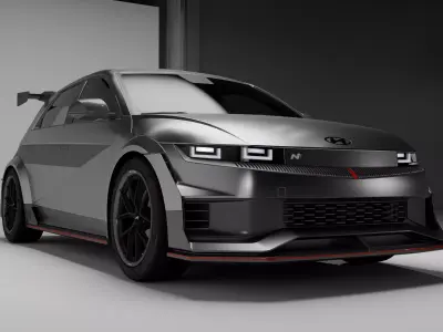 Hyundai Ioniq 5 N NPX1 2024 Low-poly 3D model