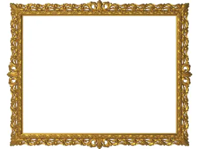carved frame 3D model 41