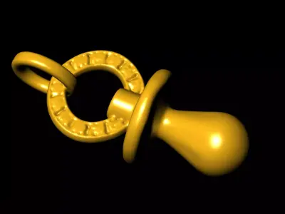 Kids pendant charms - one inch pendant 3D print model