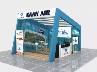  3D Modern Expo Stand 24 3D model