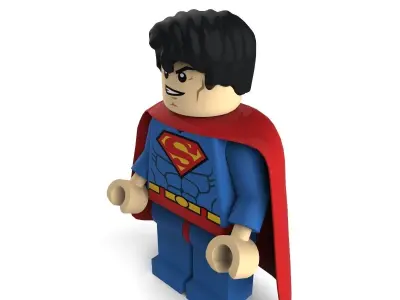 Superman Lego 3D model