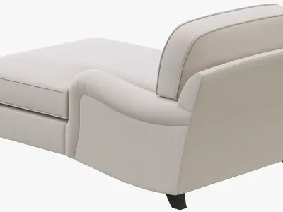 Restoration Hardware English Roll Arm Upholstered Chaise 3D model