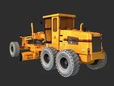 Motor Grader 3D model