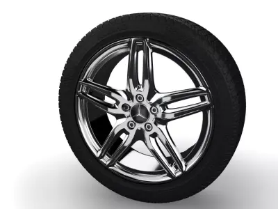 AMG Rim and Tyre 3D model