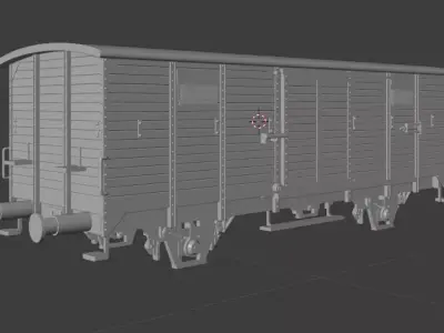 H0 1-87 scale G 02 freight car 3D print model