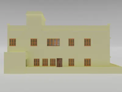 3D Home Model 1 Low-poly 3D model