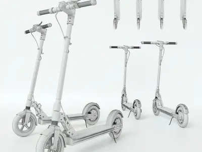 electric scooter Unicool Foldable 3D model