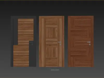 Interior Modern Doors Vol-Sd01 3D model