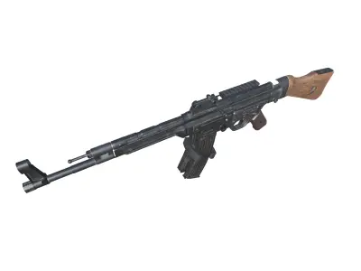 28-Assault-Rifle-STG44gun model 3d game ready model Low-poly 3D model