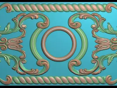 3d model of flowers and leaves 3D print model