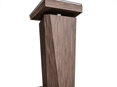 Podium Stand Low-poly 3D model