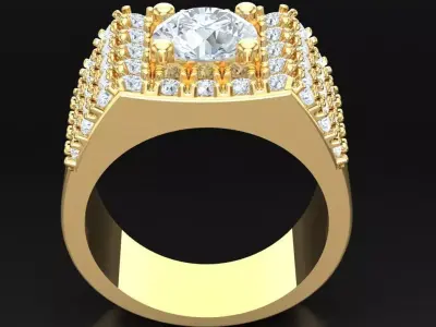 Luxury Men Rings Designs 6MR047 3D print model