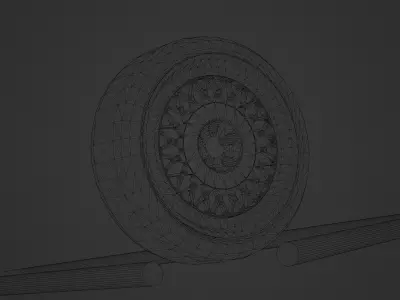 HRE 501 Low-poly 3D model